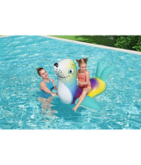 Cavalcabile Gonfiabile A Forma Di Foca Allegra Bambini 157x114cm Maniglie 41479         