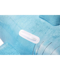 Trade Shop - Cavalcabile Gonfiabile A Forma Di Squalo 3d Con Maniglie 183x102cm Piscina 41405 -