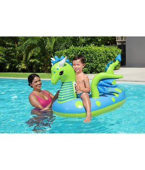 Cavalcabile Gonfiabile Forma Drago Fantasy Dragon 134x142 Cm Con Maniglie 41476         