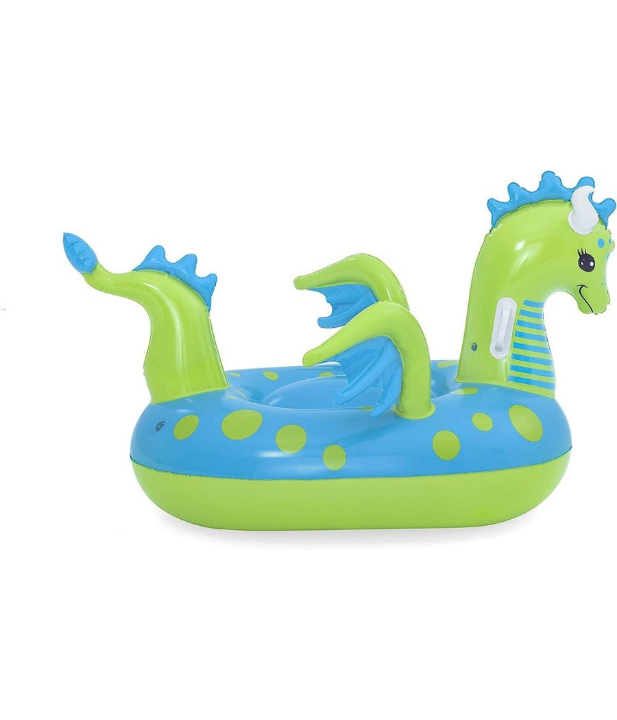 Cavalcabile Gonfiabile Forma Drago Fantasy Dragon 134x142 Cm Con Maniglie 41476         