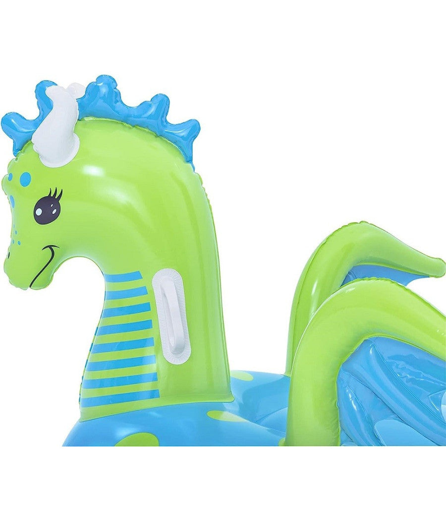 Cavalcabile Gonfiabile Forma Drago Fantasy Dragon 134x142 Cm Con Maniglie 41476         