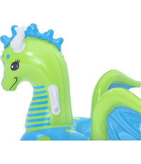 Cavalcabile Gonfiabile Forma Drago Fantasy Dragon 134x142 Cm Con Maniglie 41476         