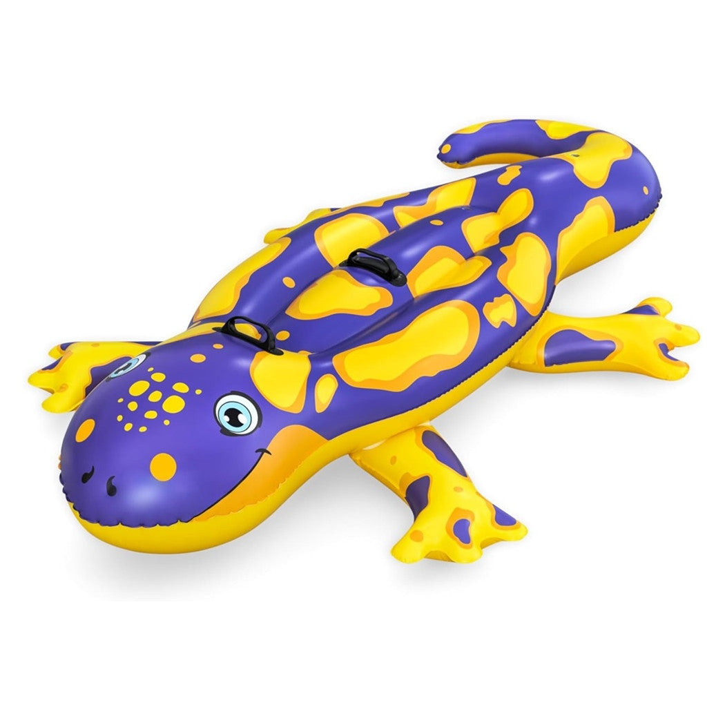 Trade Shop - Cavalcabile Gonfiabile Forma Salamandra Galleggiante 191 X 119 Cm Con Maniglie 41502 -