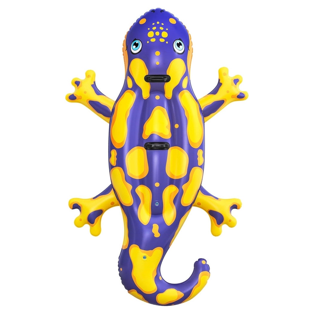 Trade Shop - Cavalcabile Gonfiabile Forma Salamandra Galleggiante 191 X 119 Cm Con Maniglie 41502 -