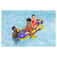 Trade Shop - Cavalcabile Gonfiabile Forma Salamandra Galleggiante 191 X 119 Cm Con Maniglie 41502 -