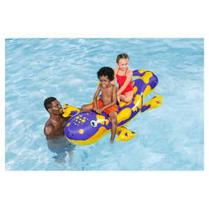 Trade Shop - Cavalcabile Gonfiabile Forma Salamandra Galleggiante 191 X 119 Cm Con Maniglie 41502 -