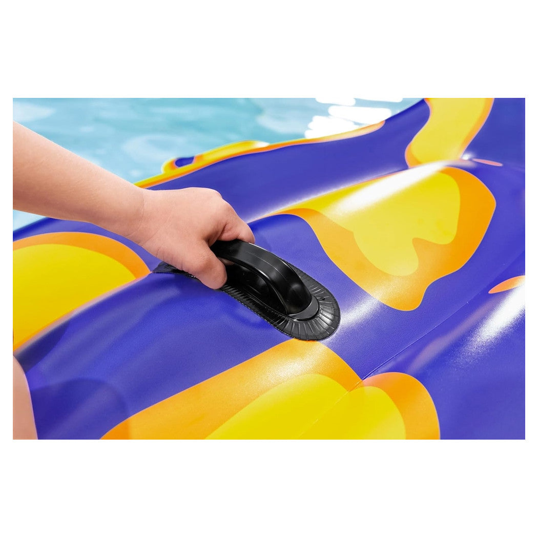 Trade Shop - Cavalcabile Gonfiabile Forma Salamandra Galleggiante 191 X 119 Cm Con Maniglie 41502 -
