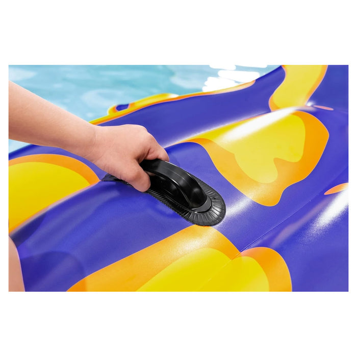 Trade Shop - Cavalcabile Gonfiabile Forma Salamandra Galleggiante 191 X 119 Cm Con Maniglie 41502 -