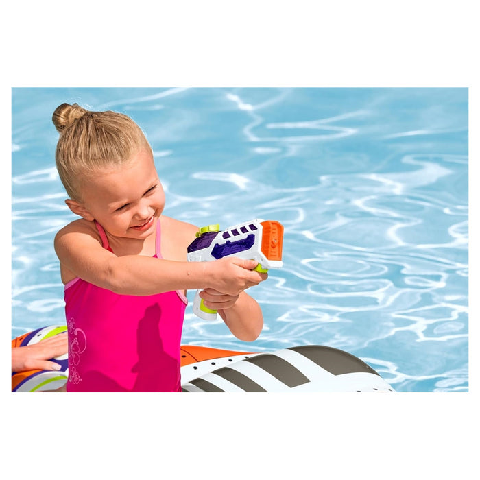 Trade Shop - Cavalcabile Gonfiabile Splash Shuttle 117x107cm Galleggiante Con Maniglia Pistola 41503 -