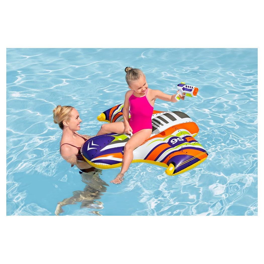 Trade Shop - Cavalcabile Gonfiabile Splash Shuttle 117x107cm Galleggiante Con Maniglia Pistola 41503 -