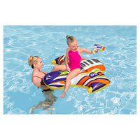 Trade Shop - Cavalcabile Gonfiabile Splash Shuttle 117x107cm Galleggiante Con Maniglia Pistola 41503 -