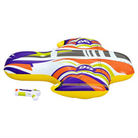 Trade Shop - Cavalcabile Gonfiabile Splash Shuttle 117x107cm Galleggiante Con Maniglia Pistola 41503 -