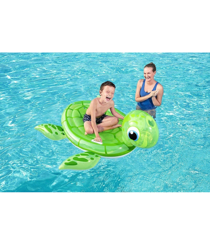 Cavalcabile Gonfiabile Tartaruga Galleggiante Bambini 140x140 Cm Maniglie 41041         