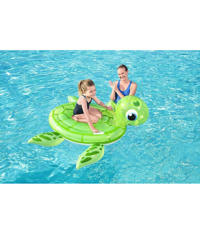 Cavalcabile Gonfiabile Tartaruga Galleggiante Bambini 140x140 Cm Maniglie 41041         