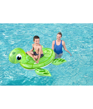 Cavalcabile Gonfiabile Tartaruga Galleggiante Bambini 140x140 Cm Maniglie 41041         