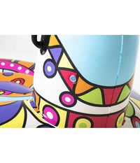 Trade Shop - Cavalcabile Pop Art Barcellona Lama 193x151cm Gonfiabile Maniglie Piscina 41136 -
