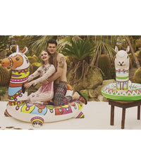 Trade Shop - Cavalcabile Pop Art Barcellona Lama 193x151cm Gonfiabile Maniglie Piscina 41136 -