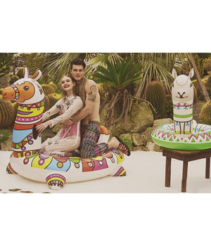 Trade Shop - Cavalcabile Pop Art Barcellona Lama 193x151cm Gonfiabile Maniglie Piscina 41136 -