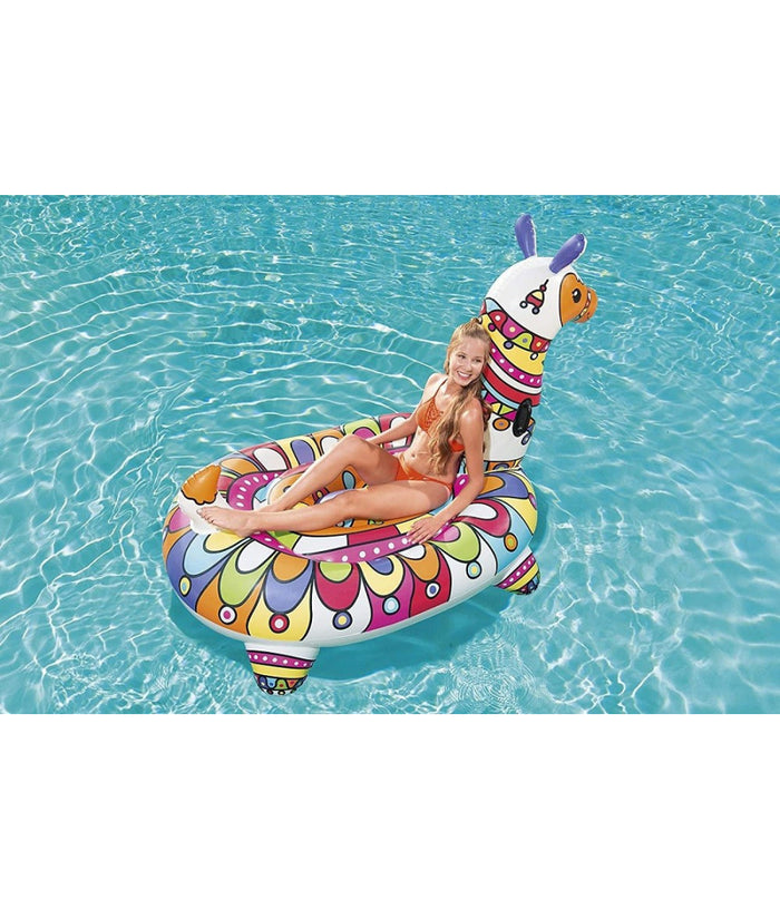 Trade Shop - Cavalcabile Pop Art Barcellona Lama 193x151cm Gonfiabile Maniglie Piscina 41136 -