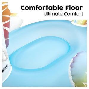 Trade Shop - Cavalcabile Unicorno Fantasy Galleggiante Gonfiabile Piscina Spiaggia Con Maniglie 41114 -