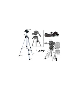 Trade Shop - Cavaletto Treppiede 120 Cm Per Macchina Fotografica Digitale Videocamera -