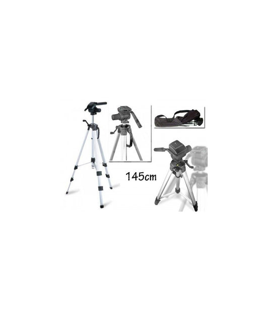 Cavaletto Treppiede 145 Cm Per Macchina Fotografica Digitale Videocamera         