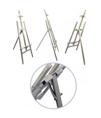 Cavalletto Artistico Supporto Per Pittura Tela Pieghevole Legno 120cm Disegno         