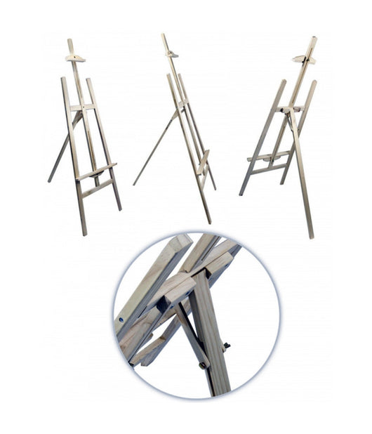 Cavalletto Artistico Supporto Per Pittura Tela Pieghevole Legno 120cm Disegno         