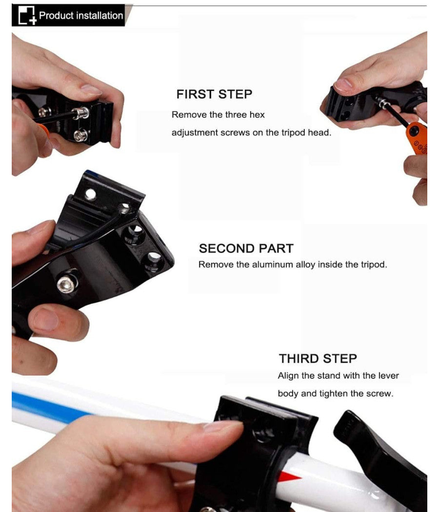 Cavalletto Per Bici Supporto Bicicletta Laterale Altezza Regolabile Reflettore         