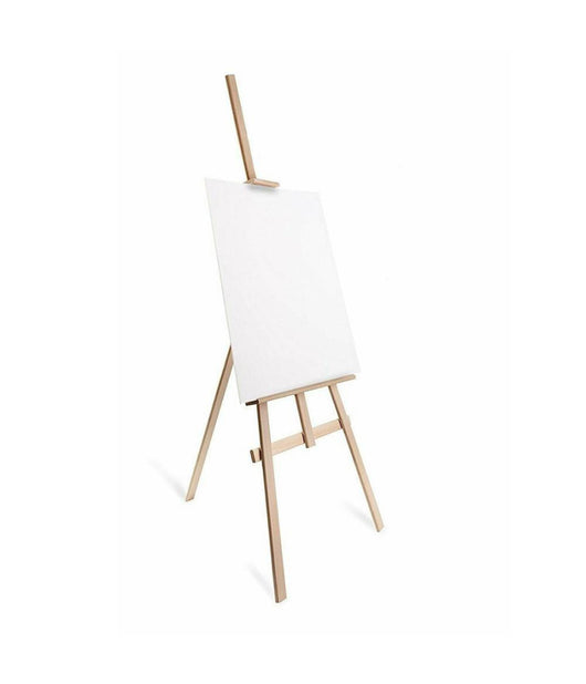 Cavalletto Pittorico In Legno Inclinabile 120 Cm Pittura Esposizione Tele Quadri         