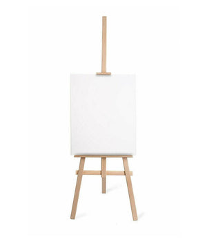 Cavalletto Pittorico In Legno Inclinabile 120 Cm Pittura Esposizione Tele Quadri         