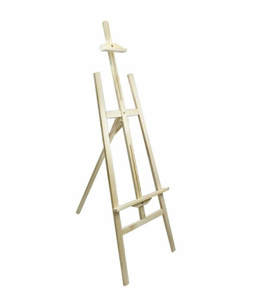Cavalletto Pittorico In Legno Inclinabile 120 Cm Pittura Esposizione Tele Quadri         