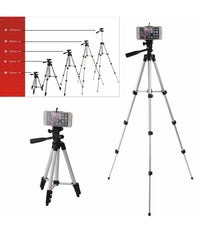 Cavalletto Universale Fotocamera Treppiedi Tripode Supporto Alluminio Smartphone         