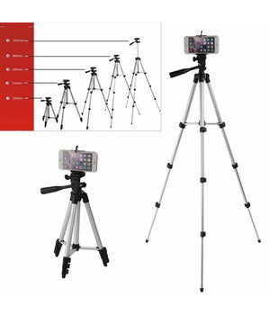 Cavalletto Universale Fotocamera Treppiedi Tripode Supporto Alluminio Smartphone         