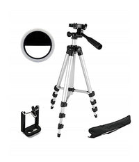 Cavalletto Universale Fotocamera Treppiedi Tripode Supporto Alluminio Smartphone         