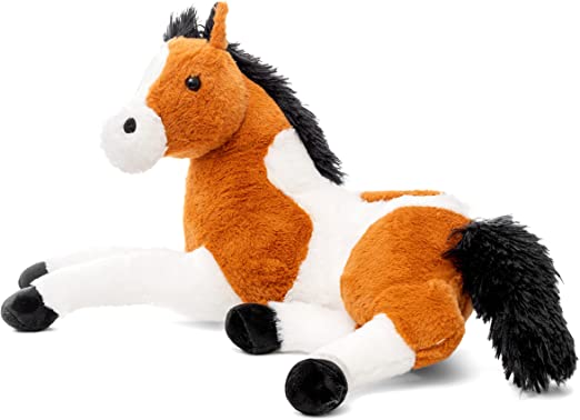 Cavallo Peluche Grande Gigante XXL Morbido Peluche a Forma di Cavallo di cm Bambini Unicorno Giocattolo Colore Marrone,