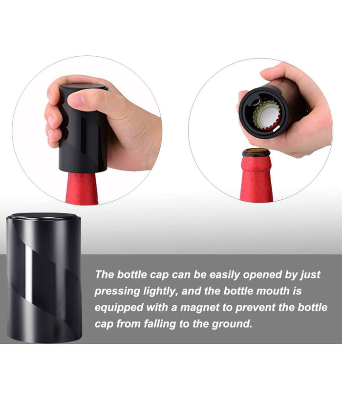 Cavatappi Apribottiglie Stappa Tappo Con Pressione Su Bottiglia Birra Magnetico         