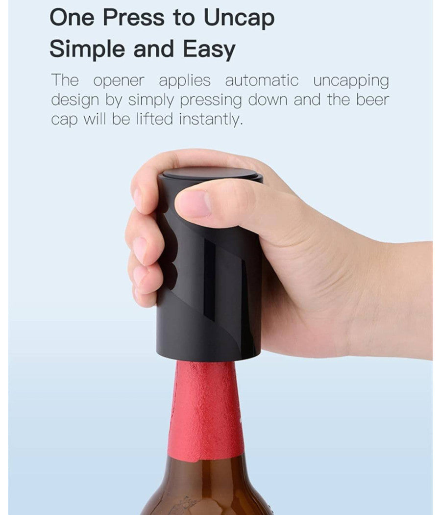 Cavatappi Apribottiglie Stappa Tappo Con Pressione Su Bottiglia Birra Magnetico         