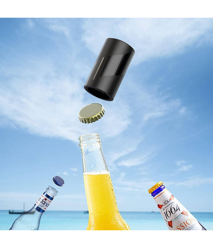Cavatappi Apribottiglie Stappa Tappo Con Pressione Su Bottiglia Birra Magnetico         