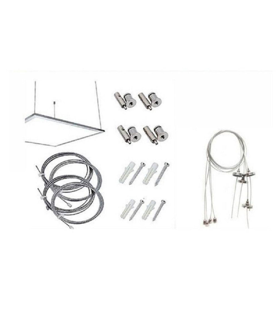 Cavi Per Sospensione Pannelli Slim Ad Incasso Quadrati P600-s Set 4 Fili Da 120cm         