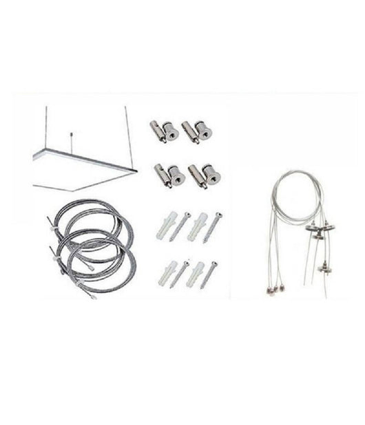 Cavi Per Sospensione Pannelli Slim Ad Incasso Quadrati P600-s Set 4 Fili Da 120cm         