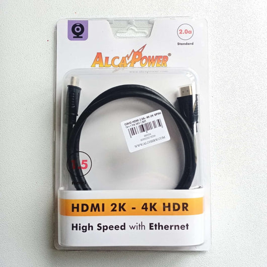 Cavo 1,5 metri hdmi 2.0a 4k/2k spinotti da19+1 pin placcati oro