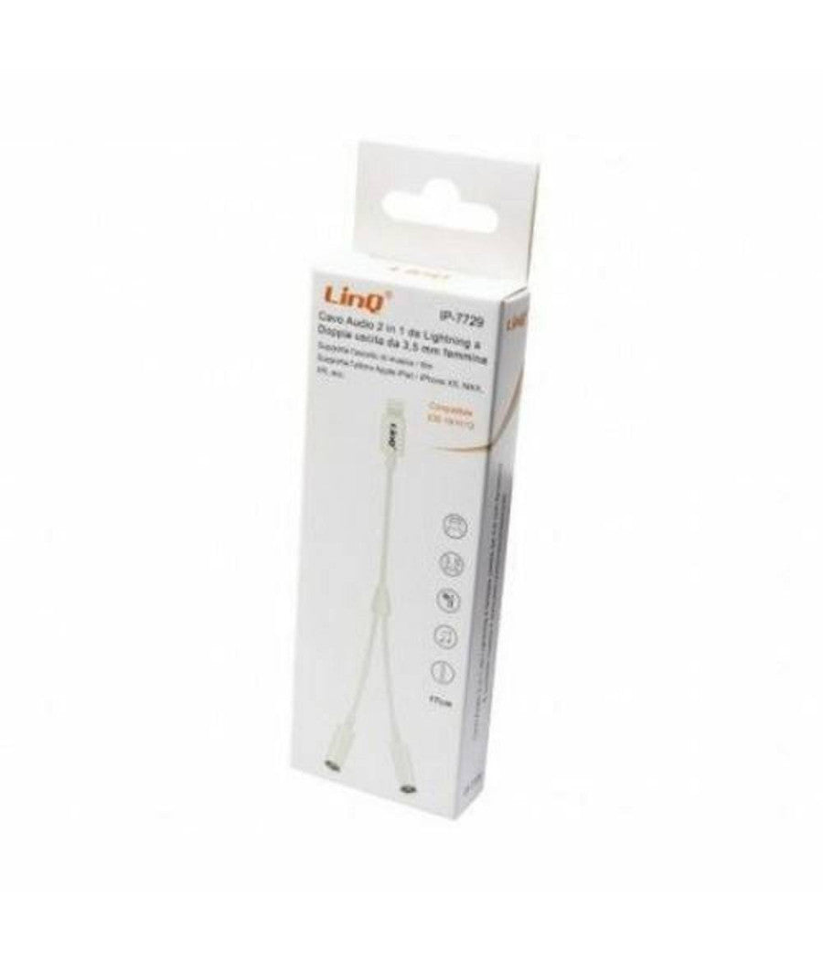 Cavo Adattatore Audio Da Lightning A Doppia Uscita Aux Jack 3,5mm Femmina Ip-7729         