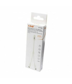 Cavo Adattatore Audio Da Lightning A Doppia Uscita Aux Jack 3,5mm Femmina Ip-7729         