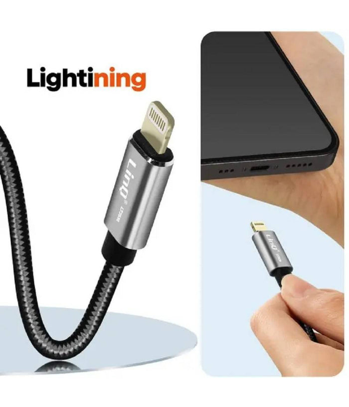 Cavo Adattatore Audio Da Lightning Maschio A 2 Jack 3,5mm Femmina Cuffie Microfono Lt3538         