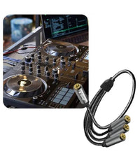 Cavo Adattatore Audio Splitter Da Jack 3,5mm Femmina A 3x Jack 3,5mm Femmina F1f3         