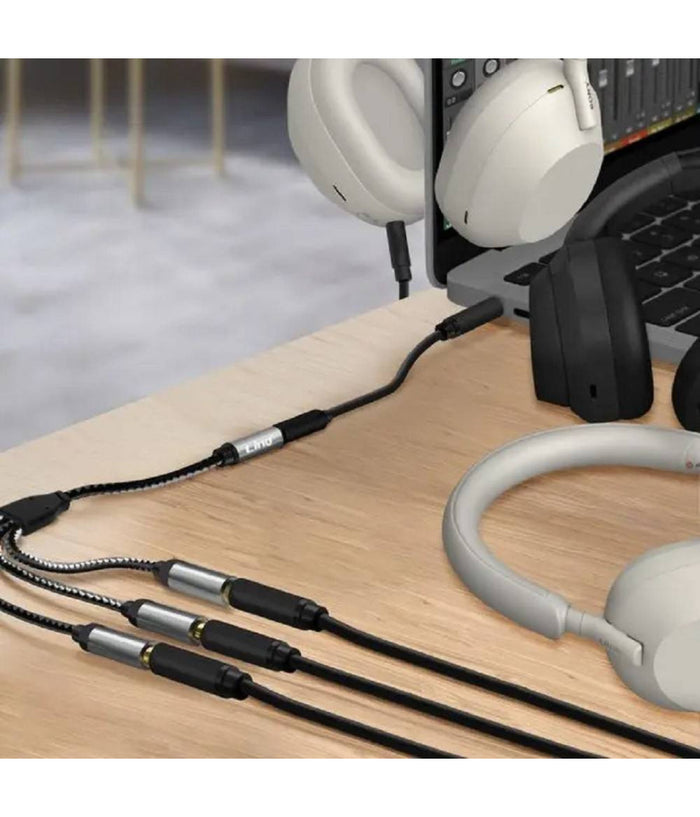 Cavo Adattatore Audio Splitter Da Jack 3,5mm Femmina A 3x Jack 3,5mm Femmina F1f3         