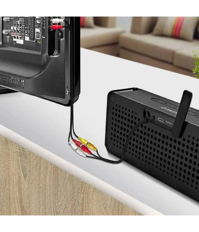 Cavo Adattatore Audio Video Da Jack 3.5mm Maschio A 3x Rca Femmina 10cm Av-3rca         