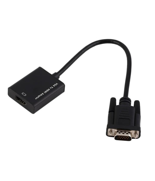 Cavo Adattatore Convertitore Da Vga Femmina A Hdmi Per Segnale Hdtv Colore Nero         