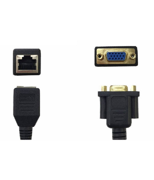Cavo Adattatore Convertitore Da Vga Femmina A Rj45 Lan Femmina 15 Cm Vga-rj45         